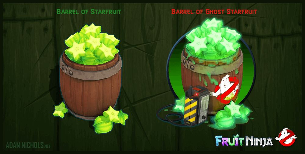 Fruit Ninja Ghostbusters - Store Ghost Starfruit 3D Asset
