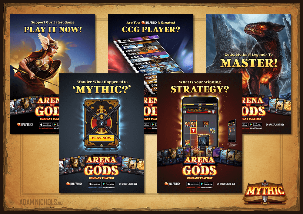 Mythic - Company Playtest Posters