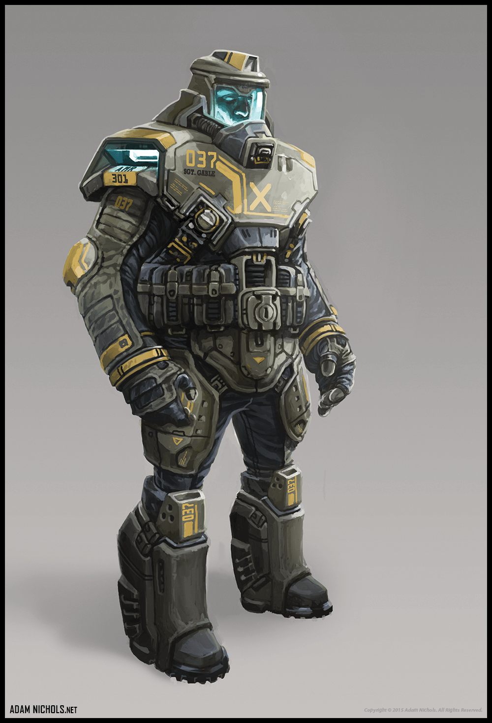 Stasis - Marine Concept Character Design